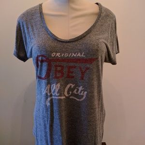 Obey Distressed T-shirt